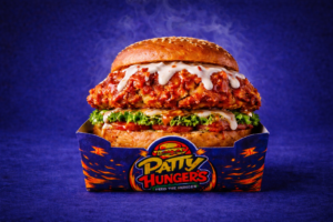 Buffalo Crunch Smash Chicken Burger