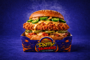 Spicy Heat Smash Chicken Burger